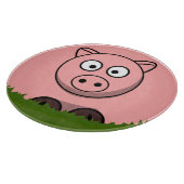 Ronde varkens snijplank (Hoek)