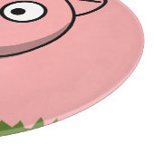 Ronde varkens snijplank (Hoek)