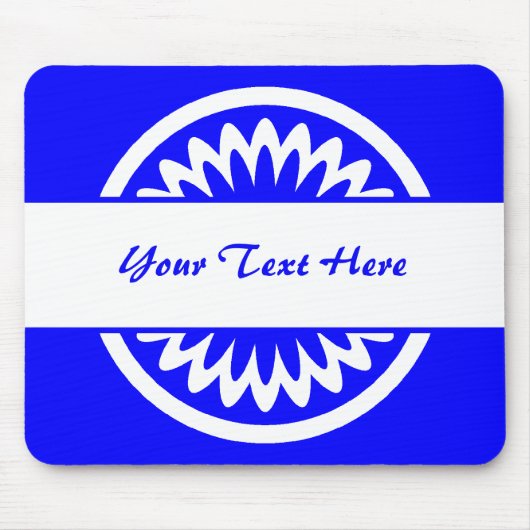 Ronde ventilator - blauw muismat (Voorkant)