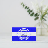 Ronde ventilator - blauw visitekaartje (Staand voorkant)