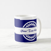 Ronde ventilator - donkerblauw koffiemok (Voorkant rechts)