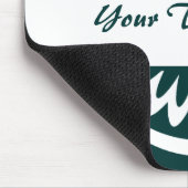 Ronde ventilator - Donkergroen Muismat (Hoek)