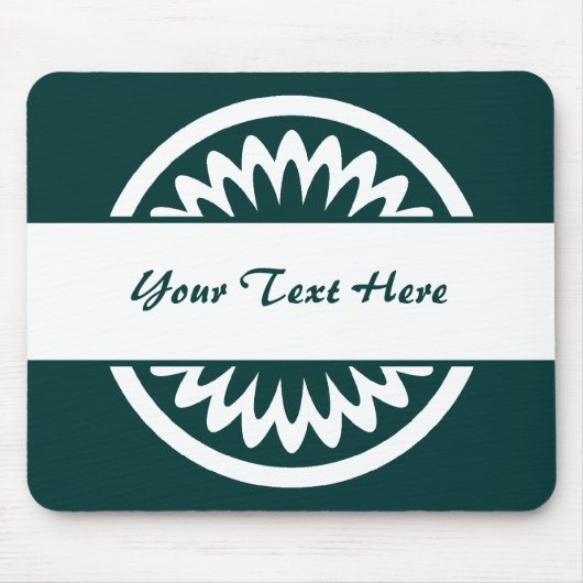 Ronde ventilator - Donkergroen Muismat (Voorkant)