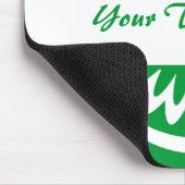 Ronde ventilator - groen met gras muismat (Hoek)