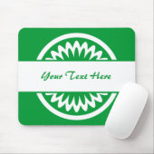 Ronde ventilator - groen met gras muismat (Met muis)