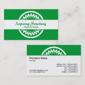 Ronde ventilator - groen met gras visitekaartje (Voorkant / Achterkant)