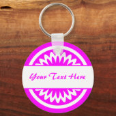 Ronde ventilator - Magenta Sleutelhanger (Voorkant)