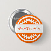 Ronde ventilator - Oranje Button 5,7 Cm (Voorkant /achterkant)