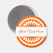 Ronde ventilator - Oranje Magneet (Voorkant / Achterkant)