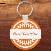 Ronde ventilator - Oranje Sleutelhanger (Voorkant)