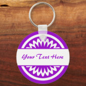 Ronde ventilator - Paars Sleutelhanger (Voorkant)