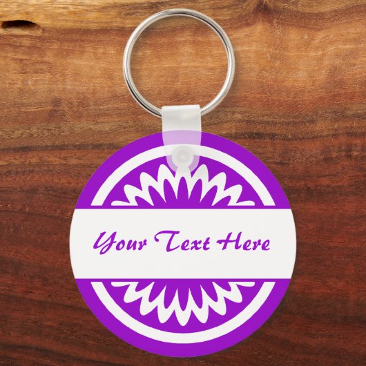 Ronde ventilator - Paars Sleutelhanger (Voorkant)