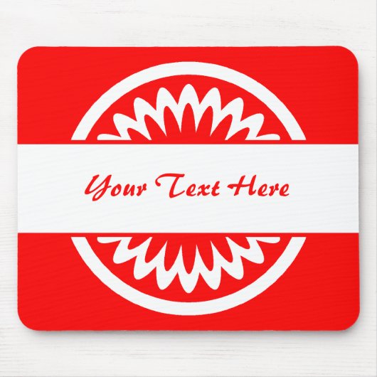 Ronde ventilator - rood muismat (Voorkant)