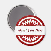 Ronde ventilator - Ruby Red Magneet (Voorkant / Achterkant)