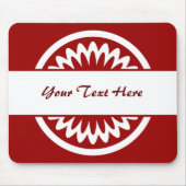 Ronde ventilator - Ruby Red Muismat (Voorkant)