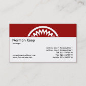 Ronde ventilator - Ruby Red Visitekaartje (Achterkant)