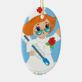 Ronde verpleegkundige Ornament (Rechts)