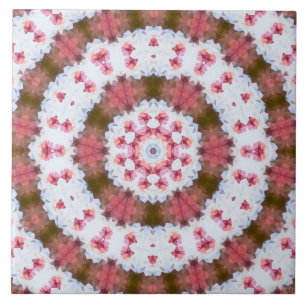 Ronde versiering, mandala tegeltje