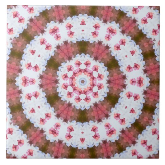 Ronde versiering, mandala tegeltje (Voorkant)