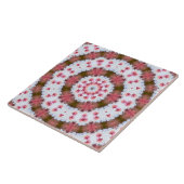 Ronde versiering, mandala tegeltje (Zijkant)