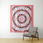 Ronde versiering, mandala wandkleed (In situ)