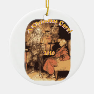 Ronde versiering Marley and Scrooge 2010 Keramisch Ornament