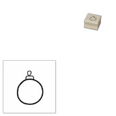 Ronde versiering rubberstempel (Gestempeld)