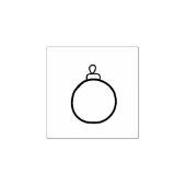 Ronde versiering rubberstempel (Afrduk)