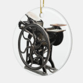 ronde versiering van letterdrukmachine keramisch ornament (Links)