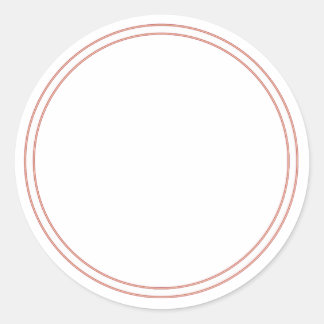 RONDE VLAKKE STICKER MET RAND - Gratisficeer Label