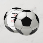 Ronde Voetbal Birthday Kaart (Voorkant / Achterkant)