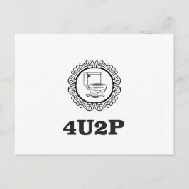 ronde voor u om te plassen briefkaart