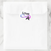 Ronde voorraadhouder sticker (Tas)