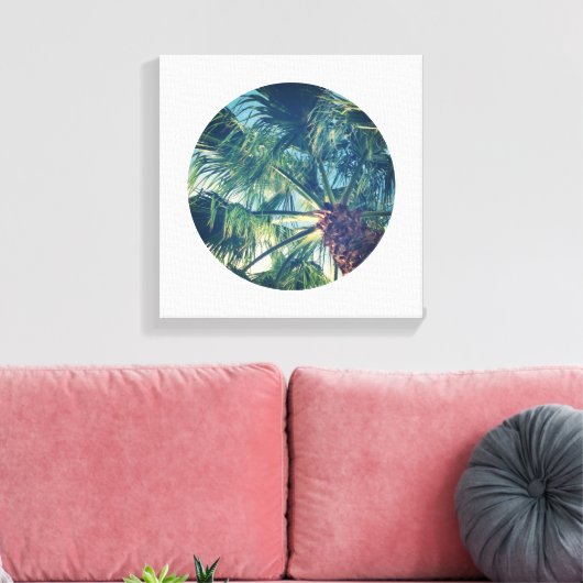 Ronde Vorm Foto Canvas Afdruk (Insitu (Woonkamer))