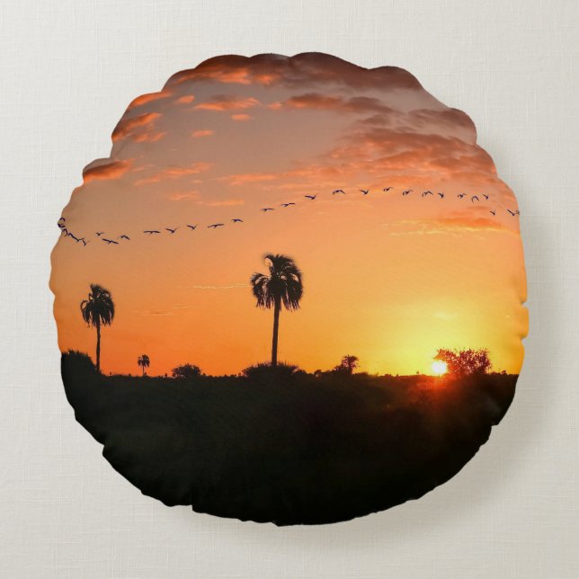 Ronde vorm gooien kussen (Voorkant)