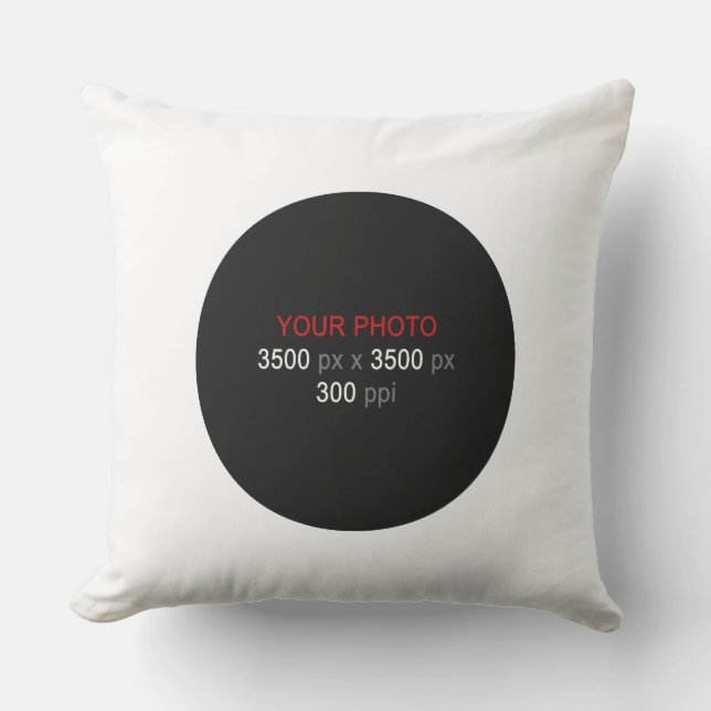 Ronde vorm persoonlijke creaties 20 inch buitenkussen (Voorkant)