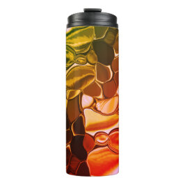 Ronde vormen die van rood naar groen migreren thermosbeker