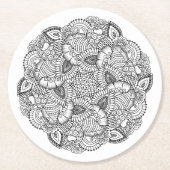 Ronde vormgeving ronde kartonnen onderzetter (Voorkant)