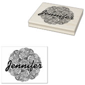 Ronde vormgeving rubberstempel (Gestempeld)