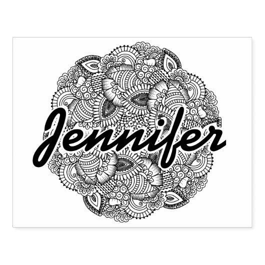 Ronde vormgeving rubberstempel (Afrduk)