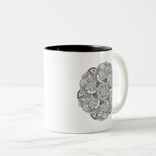 Ronde vormgeving tweekleurige koffiemok (Voorkant rechts)