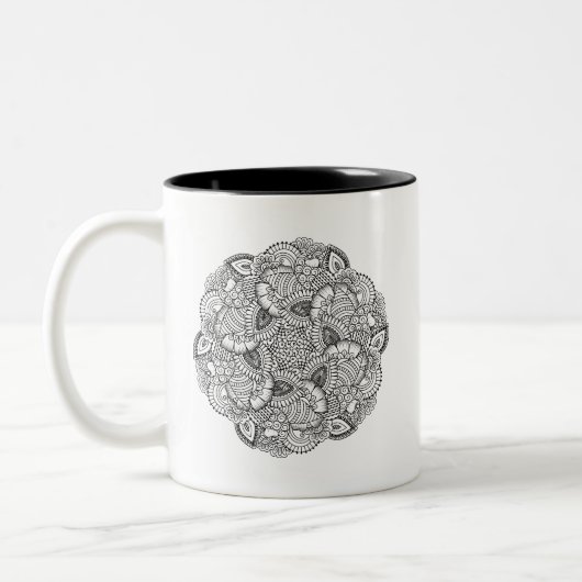 Ronde vormgeving tweekleurige koffiemok (Links)