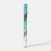 Ronde vrouw op het strand iPhone 15 case (Rechterkant)