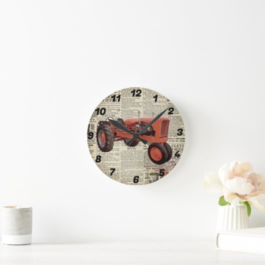 Ronde Wand Tractor Klok (Huis)