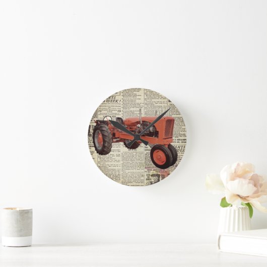 Ronde Wand Tractor Klok (Huis)