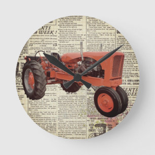 Ronde Wand Tractor Klok