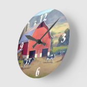 Ronde wandklok/Boerderij Klok (Hoek)