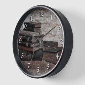  ronde-wandklok met boekoverslagen (Hoek)