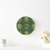 Ronde wandklok met een levendig boompatroon (Huis)