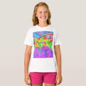 Ronde wandklok t-shirt (Voorkant volledig)